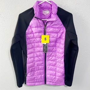 NWT 32 Degreee purple black down jacket woman’s size small light puffer